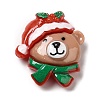 Christmas Theme Opaque Resin Cabochons LS-RESI-E043-01F-1