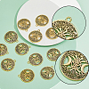40Pcs Tibetan Style Hollow Alloy Pendants TIBEP-FH0001-29AG-4
