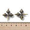 Tibetan Style Brass Pendants KK-M284-27B-AB-3