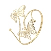 Butterfly Alloy Arm Cuff Bangles for Girl Women LS-AJEW-A063-01I-G-4