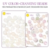 50Pcs Opaque UV Reactive Beads RESI-YW0005-93-5