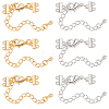 8Pcs Brass Chain Extenders FIND-BBC0004-99A-1
