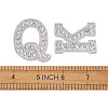 Alphabet Resin Rhinestone Patches DIY-TAC0005-45D-7