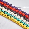 15 Colors Dyed Synthetic Turquoise Beads G-GA0001-02-6