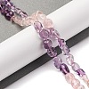 Natural Rose Quartz & Amethyst Beads Strands G-L610-B13-01-2