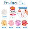 125Pcs 5 Colors ABS Plastic Beads KY-TA0001-33-3