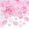 100Pcs 4 Colors Transparent Glass Beads DGLA-TA0001-45-3
