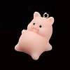 Opaque Resin Pendants RESI-K023-03C-2