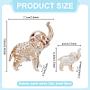 2Pcs 2 Styles Natural Quartz Crystal Elephant Ornaments DJEW-ME0001-06-2