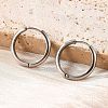 201 Stainless Steel Hoop Earrings LS-EJEW-P304-15B-P-1