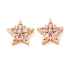 Brass Micro Pave Cubic Zirconia Beads CU-CBAEC99-31G-03-1