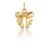 12Pcs Bowknot Brass Charms KK-BBC0019-35-6