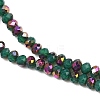 Electroplate Glass Beads Stradns EGLA-H114-02A-01-3