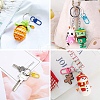 15 Colors Zinc Alloy Baking Paint Swivel Snap Hooks Clasps FIND-YW0005-53-6