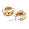 Ion Plating(IP) 304 Stainless Steel Hoop Earrings EJEW-O096-35G-2