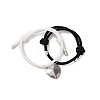 2Pcs 2 Color Magnet Alloy Matching Heart Charm Bracelets Set BJEW-E011-03BP-02-1