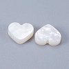 Natural White Shell Mother of Pearl Shell Cabochons SSHEL-F299-01-A-2