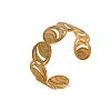 304 Stainless Steel Hollow Ring Open Cuff Bangles for Women WG17EC0-01-3