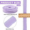 Polyester Ruffled Elastic Cord EW-WH0015-02F-2