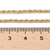 Ion Plating(IP) 304 Stainless Steel Rope Chain Necklaces NJEW-F226-03G-02-2