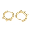Brass Huggie Hoop Earring Findings KK-H292-37G-01-2