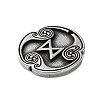 Rune Letters Alloy Pendants PALLOY-S193-01AS-24-2