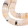 Natural White Agate Beads Strands G-T138-60-3