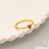 Sweet Romantic Heart Ring with Copper and Zircon MC9618-1-5