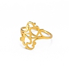 Hollow Out Heart 304 Stainless Steel Finger Rings FS-WGC4FA2-07-3