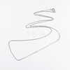 304 Stainless Steel Cable Chain Necklaces NJEW-JN01526-02-1