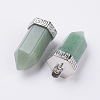 Natural Green Aventurine Pointed Pendants G-E442-03F-2