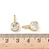 Brass Micro Pave Cubic Zirconia Pendants KK-L239-020G-3