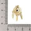 Rack Plating Brass Micro Pave Cubic Zirconia Pendants ZIRC-F142-09G-3