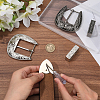 2 Sets 2 Colors Belt Zinc Alloy Buckle Sets FIND-CY0001-30-3