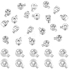 80Pcs Brass Crimp Beads KK-BBC0025-89P-1