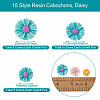 90Pcs 15 Style Resin Cabochons RESI-KS0001-11-3