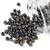 6/0 Electroplated Metallic Colours Round Glass Seed Beads X-SEED-A009-4mm-602-1