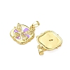 Brass Micro Pave Cubic Zirconia Pendants KK-I371-34G-01-2