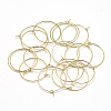 Brass Hoop Earrings LS-KK-T032-005G-2
