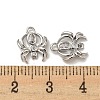 Brass Micro Pave Cubic Zirconia Charms KK-Q809-01P-3