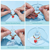 9Pcs 9 Styles Valentine's Day Acrylic Wine Glass Charms AJEW-GO00049-5