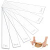 BENECREAT 12Pcs 6 Style Transparent Acrylic Clay Press Board TOOL-BC0002-62-1