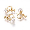 Iron Clip-on Earring Findings IFIN-WH0051-22G-2