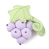 Handmade Cotton Filled 3D Grapes DIY-WH0304-678C-1