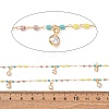 Brass & Glass Seed Beaded & ABS Plastic Pearl Chain KK-CBA3B44-13G-2
