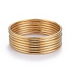 7Pcs 201 Stainless Steel Plain Bangle Sets for Women BJEW-L664-022A-G02-9