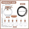 Transparent Glass Empty Bottles AJEW-NB00009-2