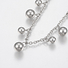 304 Stainless Steel Anklets AJEW-G016-01-3