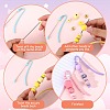 11Pcs 11 Colors Alloy Bookmarks AJEW-SZ0002-53-4