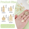 20Pcs 4 Styles Brass Charms KK-ME0001-39-2